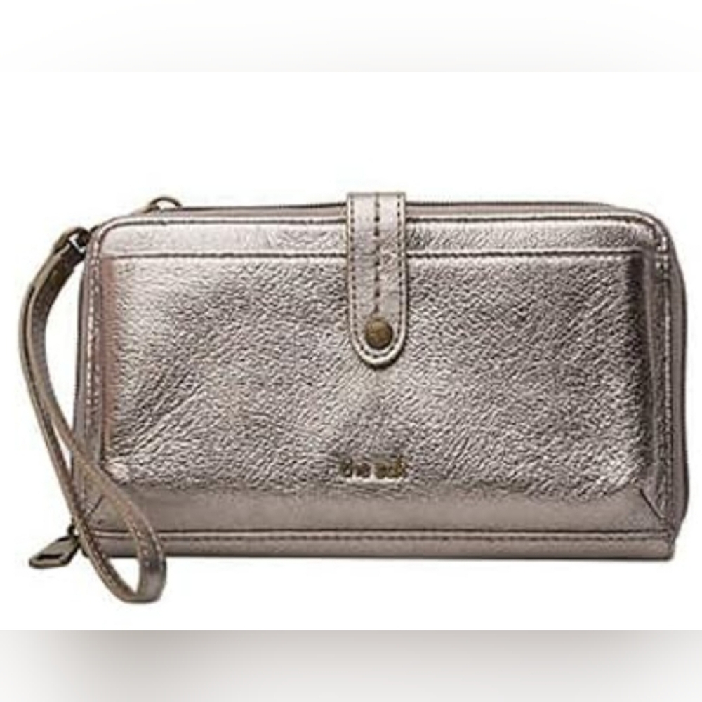 New The Sak 3 in 1 Metallic Wristlet, Crossbody,Phone Case
